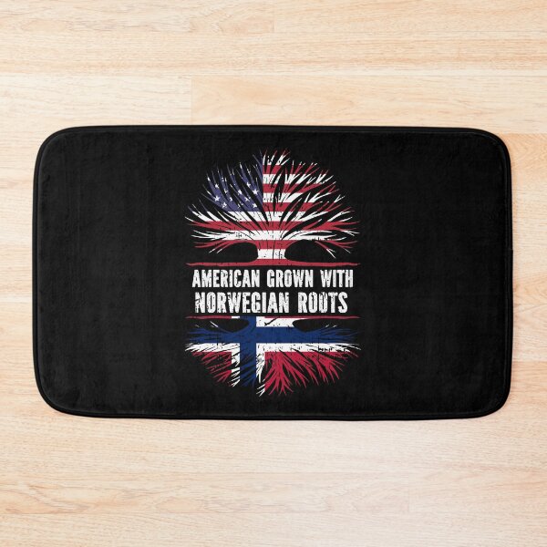 Item preview, American Grown with Norwegian Roots  USA Flag designed and sold by CosmoKitsch.