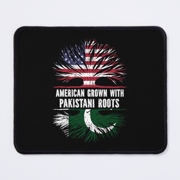 Item preview, American Grown with Pakistani Roots USA Flag designed and sold by CosmoKitsch.