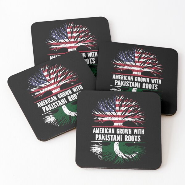 Item preview, American Grown with Pakistani Roots USA Flag designed and sold by CosmoKitsch.