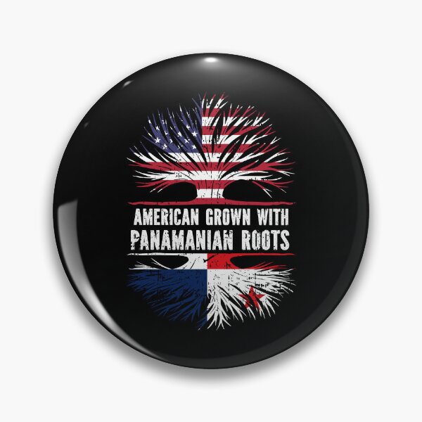 Item preview, American Grown with Panamanian Roots USA Flag designed and sold by CosmoKitsch.