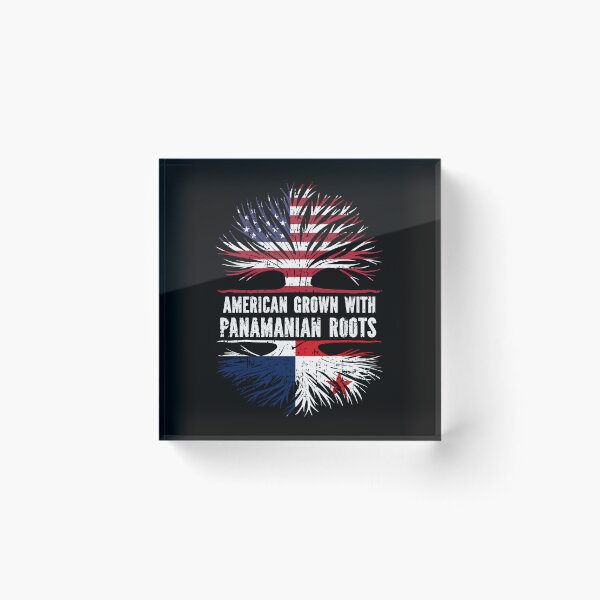 Item preview, American Grown with Panamanian Roots USA Flag designed and sold by CosmoKitsch.