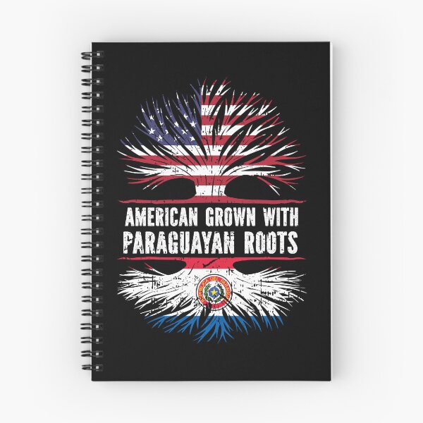 Item preview, American Grown with Paraguayan Roots USA Flag designed and sold by CosmoKitsch.
