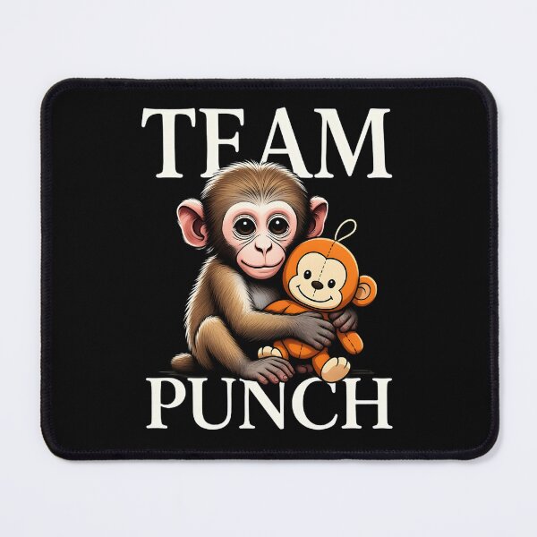 Item preview, Cute Team Punch Baby Monkey Hugging Plush Toy designed and sold by TshirtsOnline-.