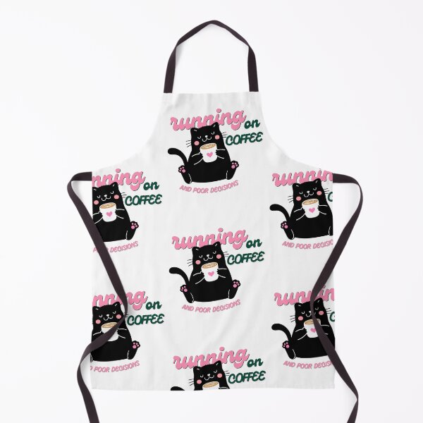 Item preview, Running On Caffeine And Poor Decisions - Funny Cat Millenial Y2K Humor designed and sold by karolina lindy.