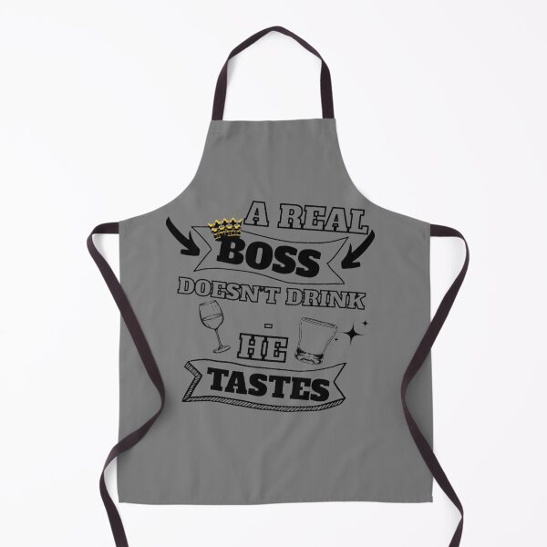 Item preview, A Real Boss Doesn't Drink Funny Boss Joke Design designed and sold by CDPrintsDesigns.