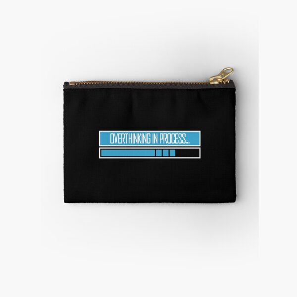 Item preview, Overthinking In Process Funny Relatable Quote Logo designed and sold by shirt-o-mat.