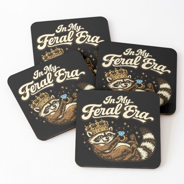 Item preview, In My Feral Era - Cute Raccoon designed and sold by SidTastic .