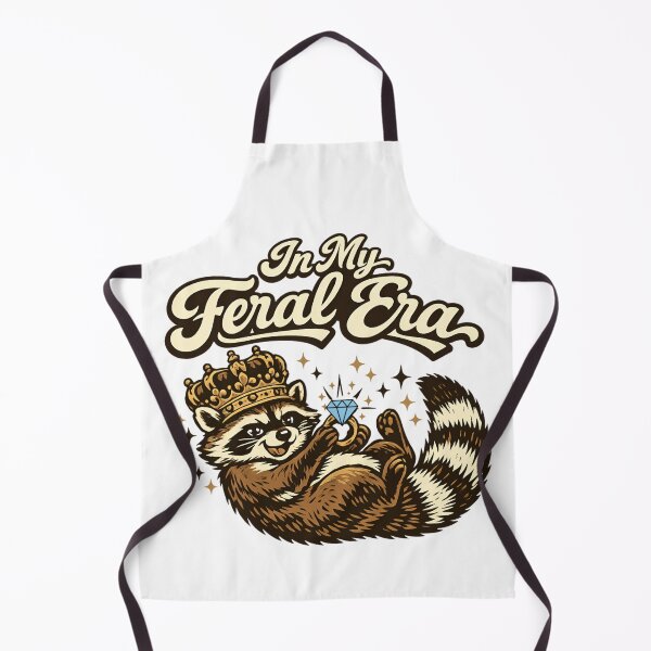 Item preview, In My Feral Era - Cute Raccoon designed and sold by SidTastic .