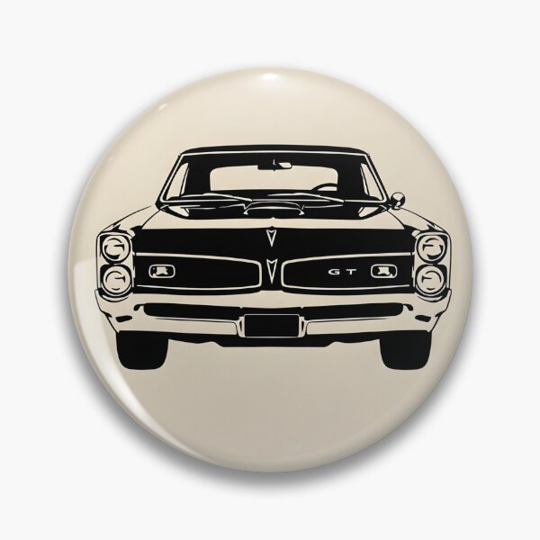 Item preview, Pontiac GTO 1966 Front View – Classic American Muscle Car Minimalist Illustration designed and sold by Motorline44.
