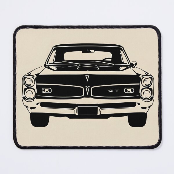 Item preview, Pontiac GTO 1966 Front View – Classic American Muscle Car Minimalist Illustration designed and sold by Motorline44.