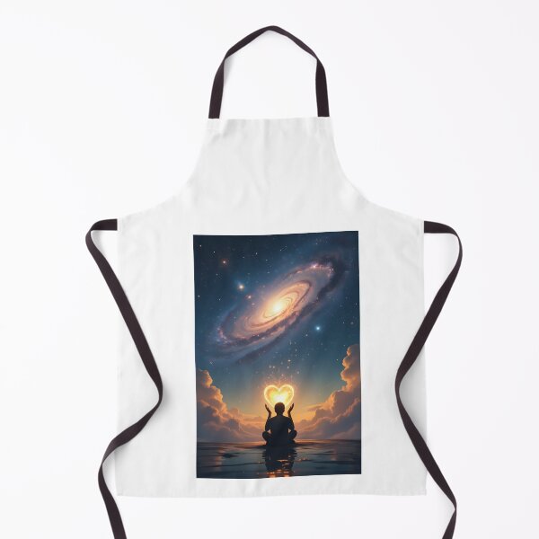 Item preview, Lonely Soul Holding a Glowing Heart Under the Stars designed and sold by SoulGraphixx.