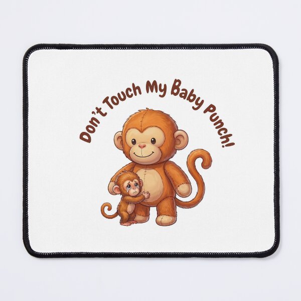 Item preview, Sweet Protection for Baby Punch Monkey - Don't Touch My Baby designed and sold by KubbyArt.