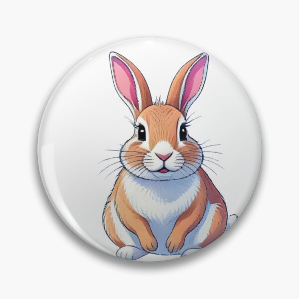 Item preview, Cute Bunny – Adorable Rabbit Illustration designed and sold by Joyfulfabric.