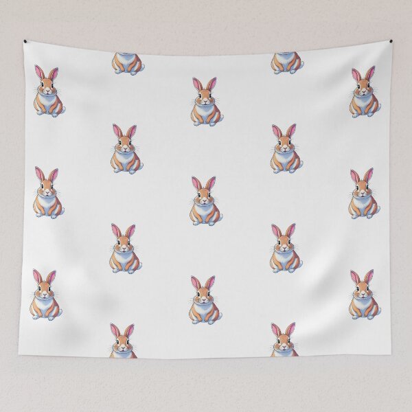 Item preview, Cute Bunny – Adorable Rabbit Illustration designed and sold by Joyfulfabric.