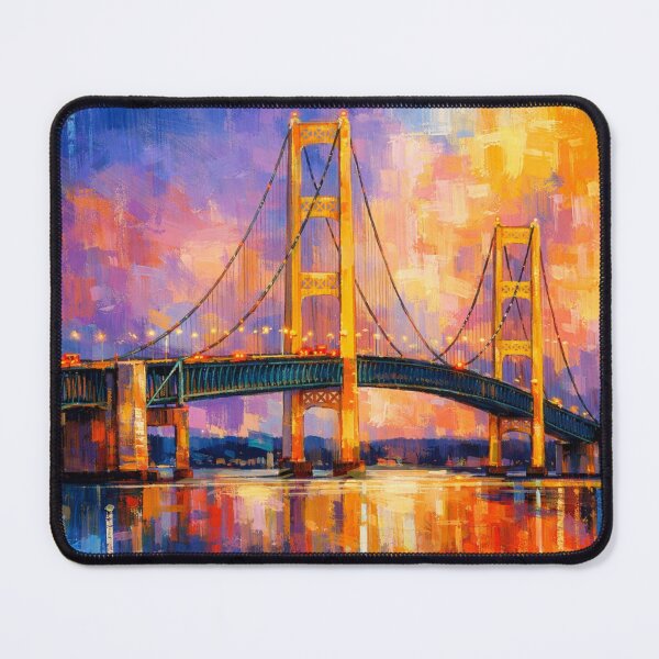 Item preview, Mackinac Bridge  designed and sold by 10Fold Design.