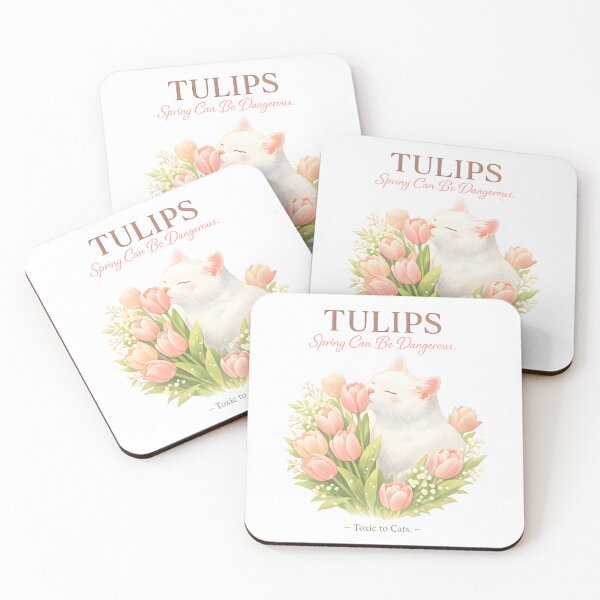 Item preview, Tulips – Spring Can Be Dangerous | Toxic Plants for Cats Veterinary Awareness Design designed and sold by Bettybee00.