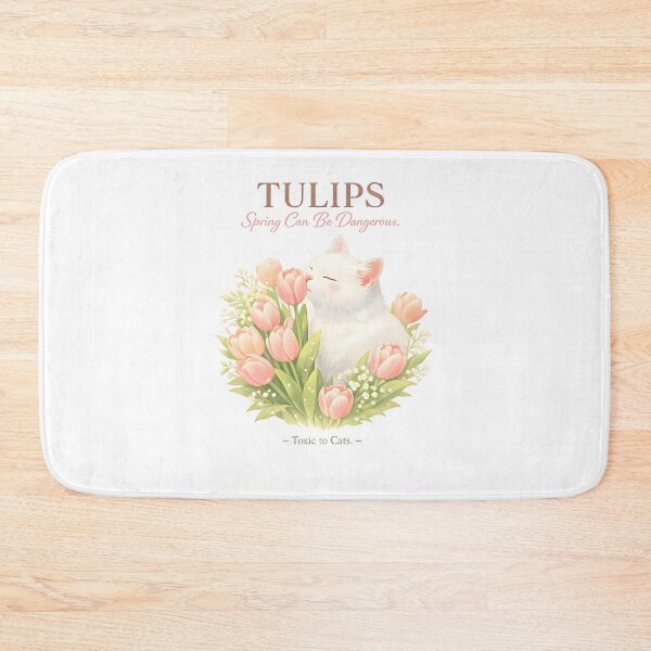 Item preview, Tulips – Spring Can Be Dangerous | Toxic Plants for Cats Veterinary Awareness Design designed and sold by Bettybee00.