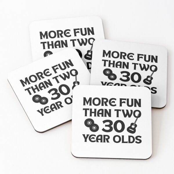 Item preview, More Fun Than Two 30 Year Olds Funny 60th Birthday Gift Simple Bold Design designed and sold by MargaretEveShop.