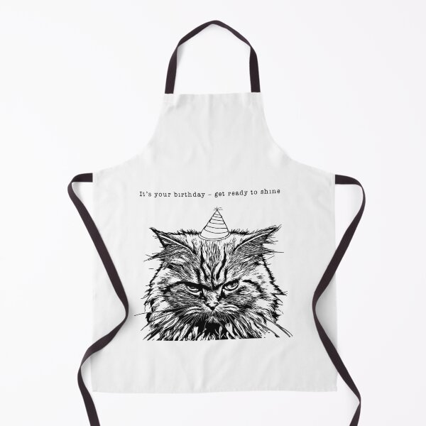 Item preview, Bored Birthday Cat – Funny Grumpy Cat Birthday Design designed and sold by Rosaliartbook.