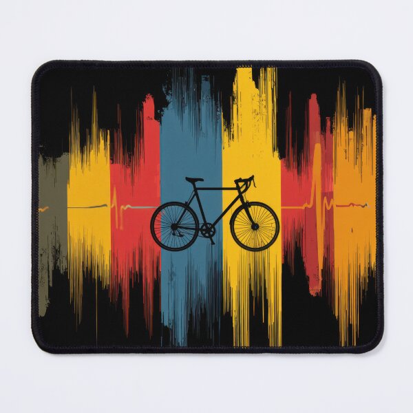 Item preview, Bike with sound wave design in black designed and sold by anytka.