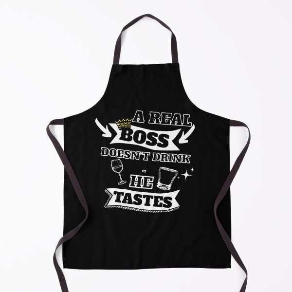 Item preview, A Real Boss Doesn't Drink Funny Boss Joke Design designed and sold by CamilasPrints.