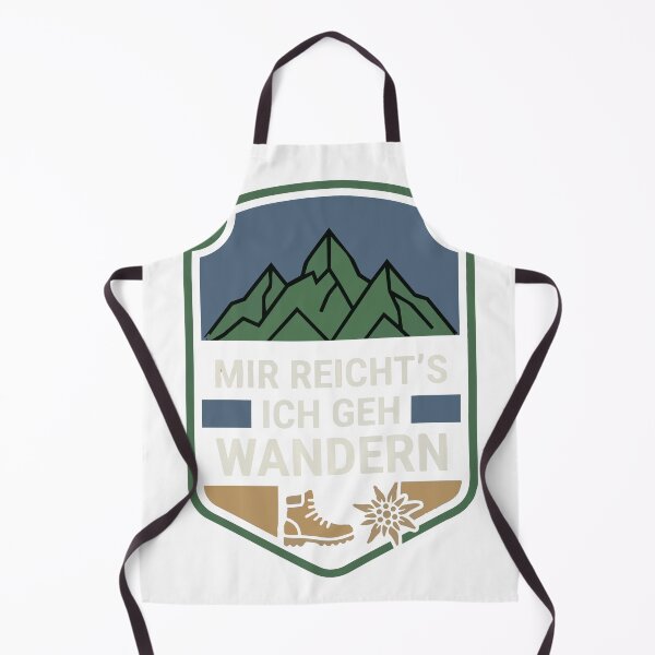Item preview, Mir Reicht's Ich Geh Wandern - Retro German Hiking Badge designed and sold by vlahstudio.