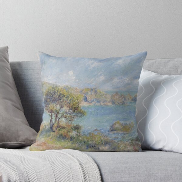 Item preview, View at Guernsey by Pierre-Auguste Renoir: Coastal Impressionist Fine Art Print designed and sold by artofuniverse.