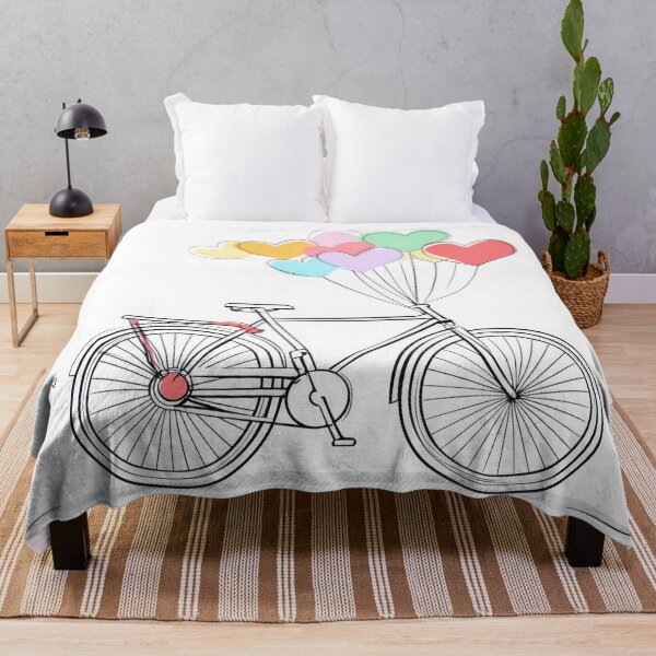 Item preview, Bike with heart balloons designed and sold by anytka.
