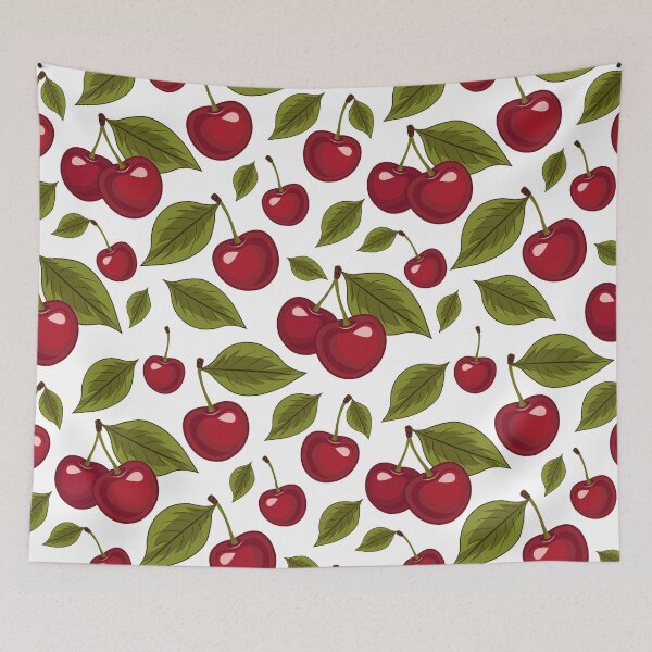 Item preview, Sweet Cherry Harvest Seamless Pattern designed and sold by Liliia-Ulizko.