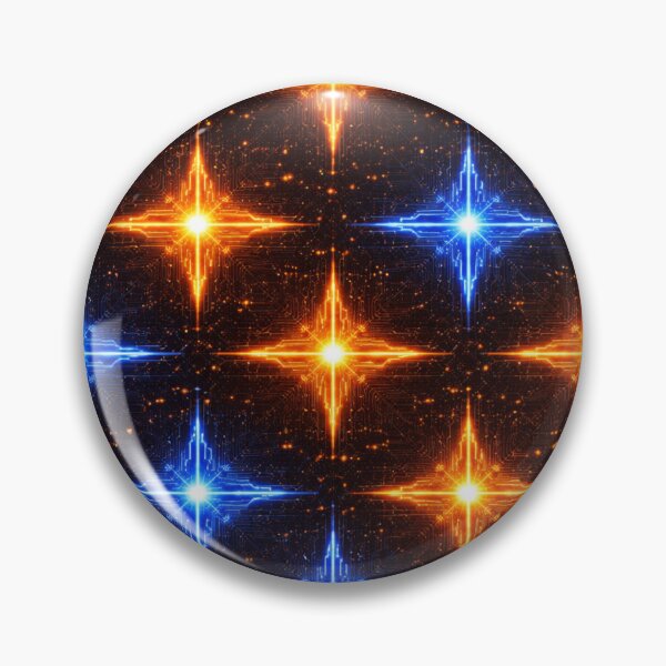 Item preview, Glowing Star Light Grid Pattern designed and sold by QuantumOasis.