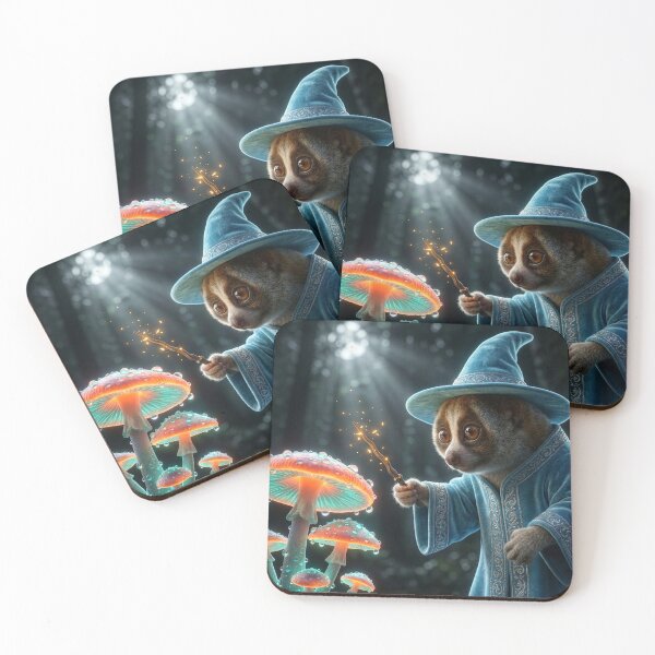 Item preview, Slow Loris Sorcerer Wields Wand with Surprising Gusto designed and sold by Tridentulus.