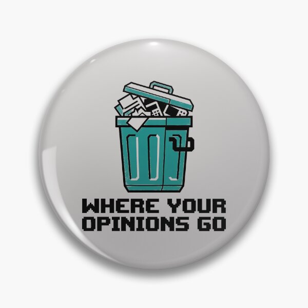 Item preview, Where Your Opinions Go Trash Can designed and sold by KeremYurtseven.