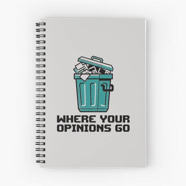 Item preview, Where Your Opinions Go Trash Can designed and sold by KeremYurtseven.