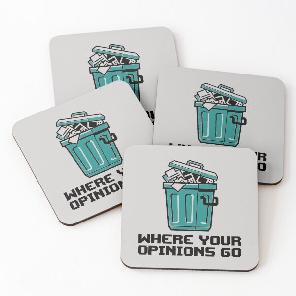 Item preview, Where Your Opinions Go Trash Can designed and sold by KeremYurtseven.