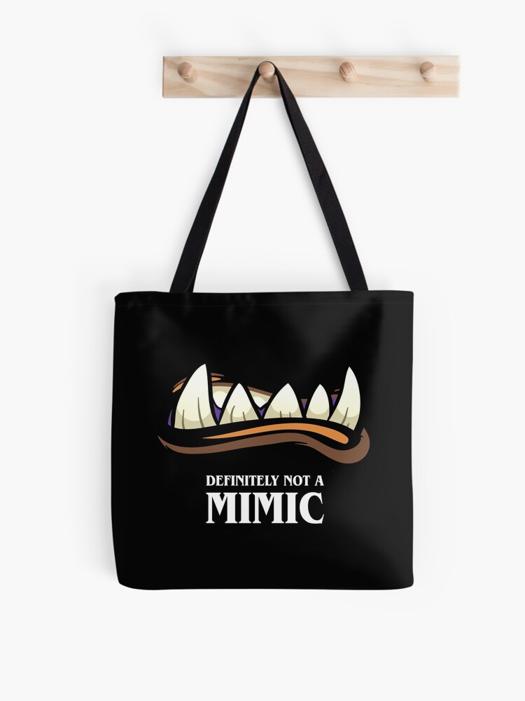 Thumbnail 1 of 2, Tote Bag, Definitely Not A Mimic Tabletop RPG Gaming designed and sold by pixeptional.