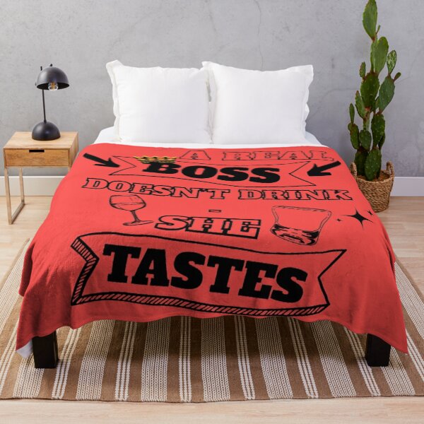 Item preview, A Real Boss Doesn't Drink (Women) Funny Boss Joke Design designed and sold by CDPrintsDesigns.