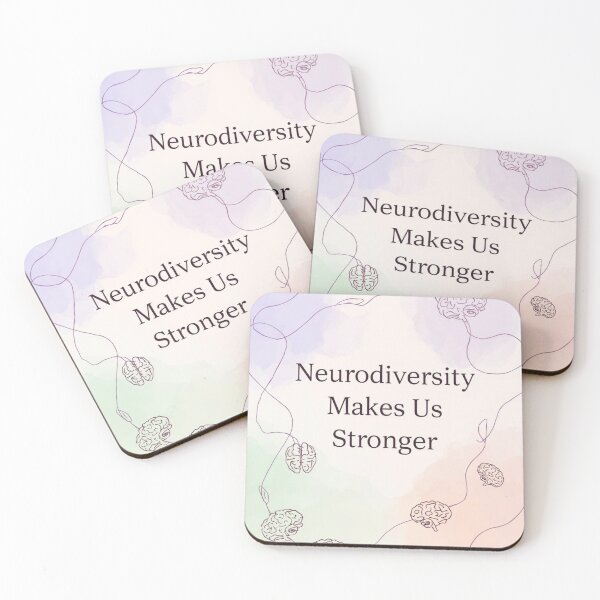 Item preview, Neurodiversity Makes Us Stronger | Inclusion Quote designed and sold by YvkafromPoland.