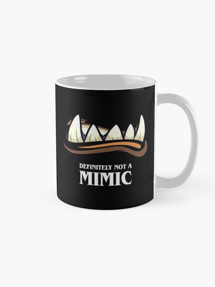 Alternate view of Definitely Not A Mimic Tabletop RPG Gaming Coffee Mug