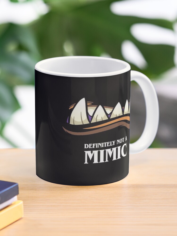 Thumbnail 1 of 6, Coffee Mug, Definitely Not A Mimic Tabletop RPG Gaming designed and sold by pixeptional.