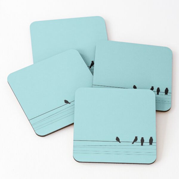 Item preview, Birds on a wire, blue sky designed and sold by anytka.