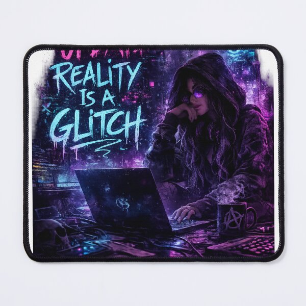 Item preview, System Update: Reality Is a Glitch – Cyberpunk Hacker Aesthetic designed and sold by VoidLaughs.