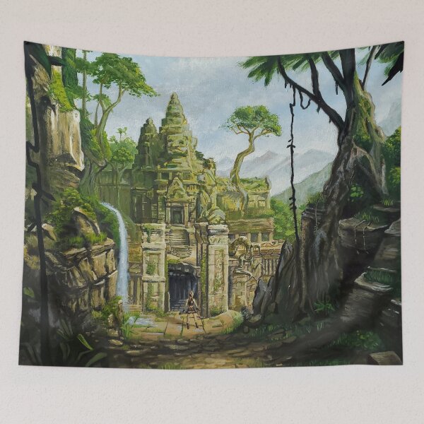 Item preview, Hidden Jungle Temple designed and sold by PatWArt.