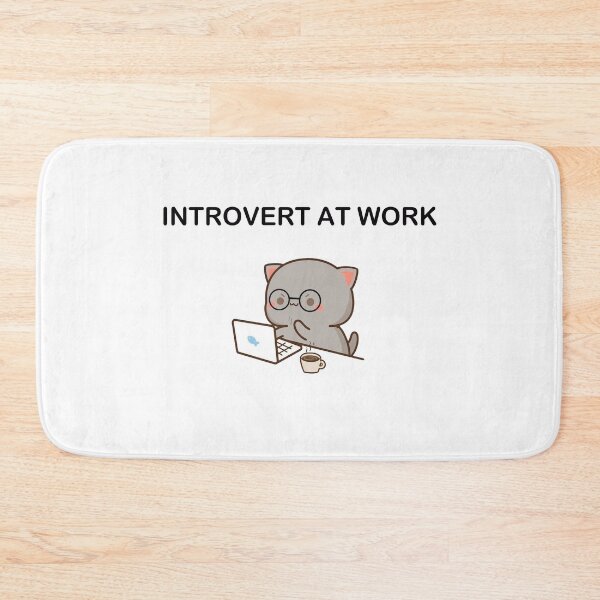 Aperçu de l'œuvre Chat introverti au travail créée et vendue par firepig102.