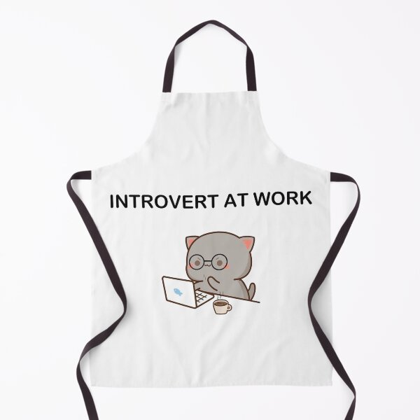 Item preview, Introvert At Work Cat designed and sold by firepig102.