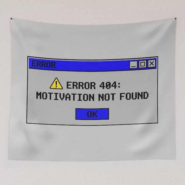 Item preview, Error 404 Motivation Not Found Retro PC designed and sold by KeremYurtseven.