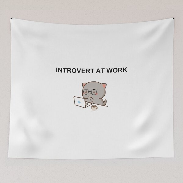 Aperçu de l'œuvre Chat introverti au travail créée et vendue par firepig102.