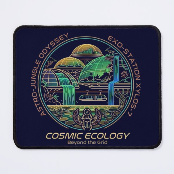 Item preview, Cosmic Ecology – Futuristic Jungle Colony Sci-Fi Nature Design designed and sold by Dogandesighn.