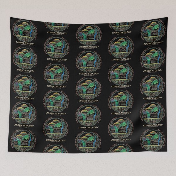 Item preview, Cosmic Ecology – Futuristic Jungle Colony Sci-Fi Nature Design designed and sold by Dogandesighn.