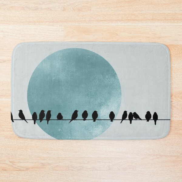 Item preview, Birds sitting on a wire at night designed and sold by anytka.