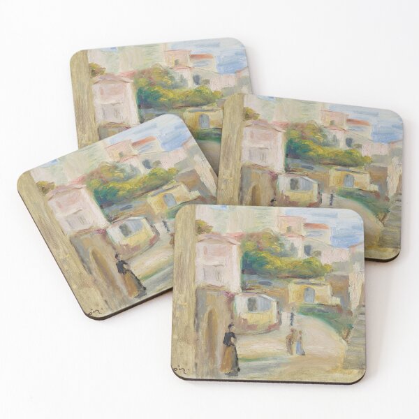 Item preview, Vue De Village Route a Cagnes by Pierre-Auguste Renoir: Impressionist Village Poster designed and sold by artofuniverse.